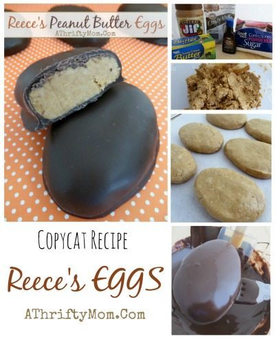 Reeces peanutbutter eggs Recipe, Reece's Dessert, Reeces Peanutbetter cups, Reeces Egg reipe, Reeces Peices,Chocolate Peanut Butter Eggs Reeces Copycat recipe , Easter treat