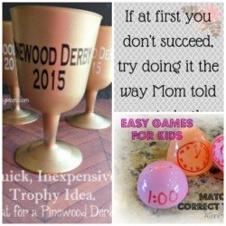 DIY ideas for mom, trophies and games for kids