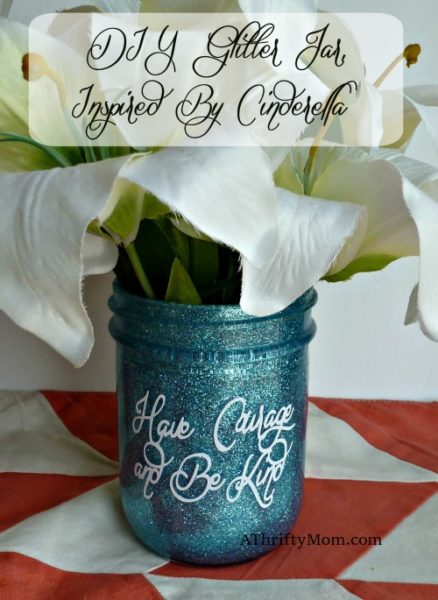 Have Courage And Be Kind DIY Glitter Jar ~  Cinderella Party Ideas