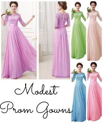 Modest Prom Gowns Dress