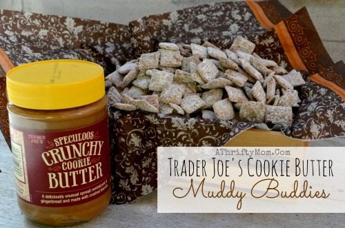 Trader Joe's Cookie Butter Muddy Buddies Recipe, Snack food, Easy party or finger food ideas