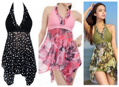 Plus Size bathing Suits with Boy Shorts