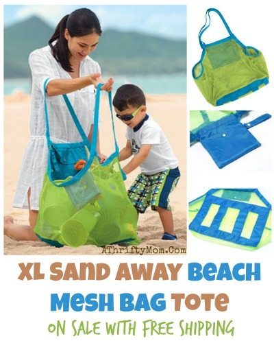 Sand Away Beach Mesh Bag Tote, summer beach gear, summer picinic and party ideas, such a great price on this bag, amazon deals,