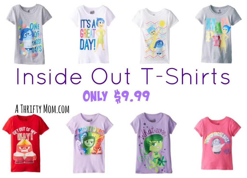 Inside Out T-Shirts under 10 bucks