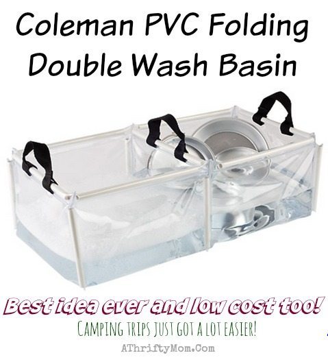 coleman PVC Folding Dou ble Wash Basin, take the kitchen sink with you camping and stay clean, summer camping must have