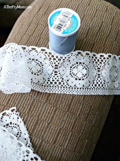 how to add lace to holes in jeans, tutorial, fixing clothing, lace, patching jeans, holes in jeans, thrifty tips and tricks