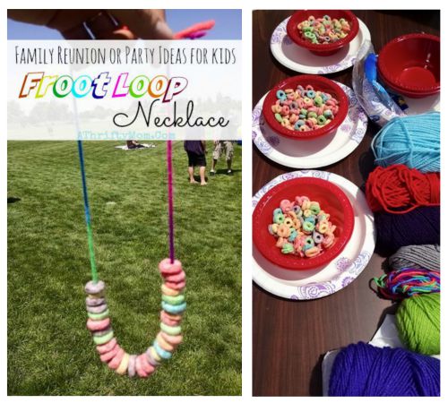 Family reunion ideas, kids crafts for a large group, LOW COST party ideas for church camp or summer picnics, popular and fun craft ideas for kids