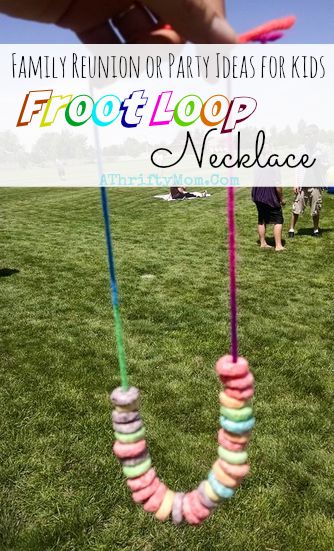 Family reunion ideas, kids crafts for a large group, party ideas for chrurch camp or summer picnics, popular and fun ideas for kids