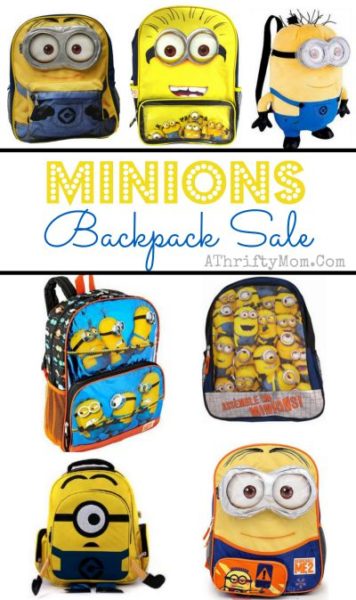 Minions backpack, Dispicable me Minions bag for school 16 inch for school