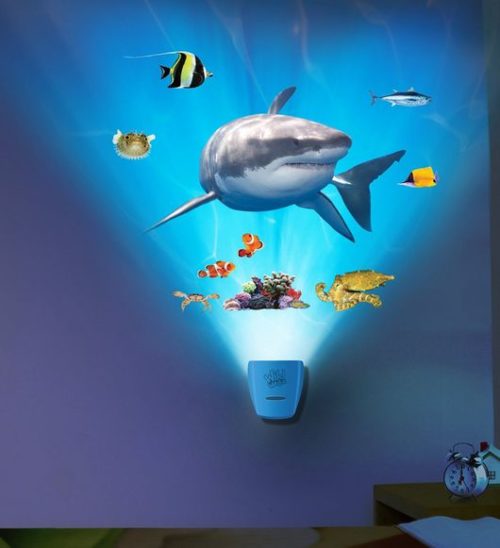 Shark light and sound room display, kids rooms. gift ideas