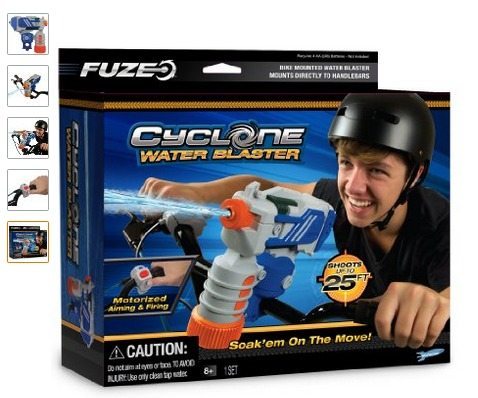 Cyclone water blaster squirt gun for bikes