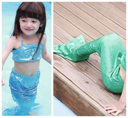 kids mermaid swimsuit costume