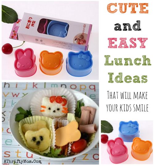 Bento Box Lunch ideas, Fun school lunch ideas, Cute and easy food that will make your kids smile, finger food for kids