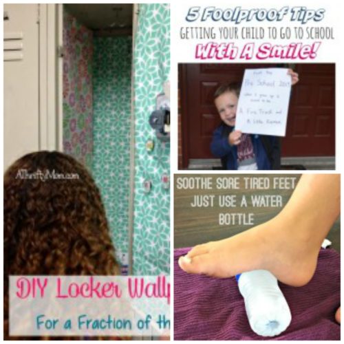 DIY locker wallpaper, Getting kids off to school with a smile, soothe the tired feet