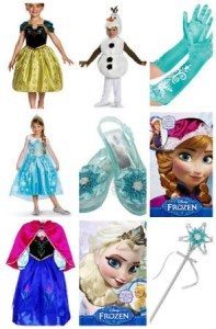 Disney Frozen Halloween Costumes for kids Anna Elsa Olaf Kristoff