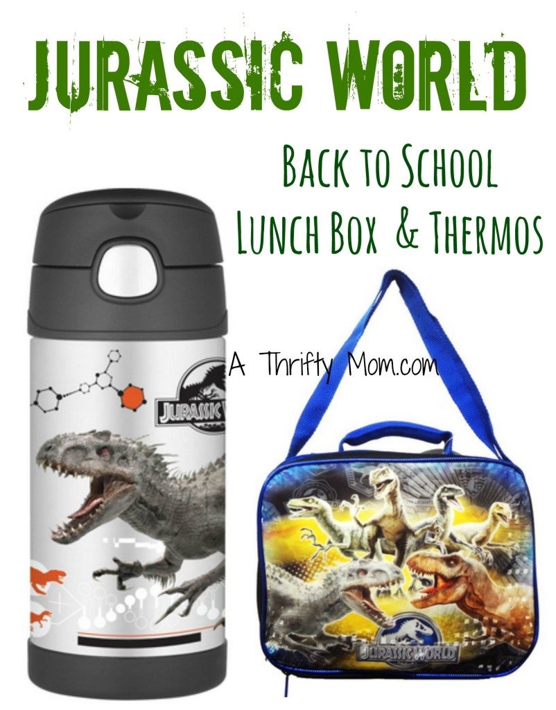 Jurassic World Back To School Lunch Box and Thermos