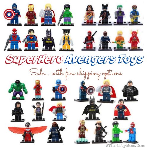 Marvel Avengers super hero lego figures sale, toy sale with free shipping, Christmas gift ideas for kids, Lego Party favors