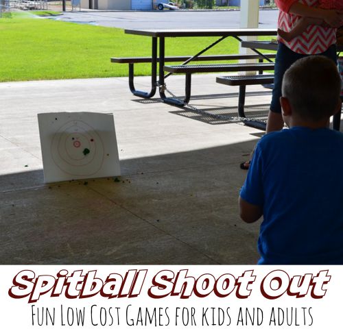 Spitball Shoot Out Target Game, Scout pack meeting games, low cost and easy games for a family reunion or group party, ward party ideas