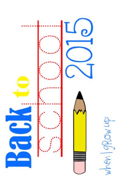 back to school printable, back to school 2015, back to school, free printable, when I grow up, customizable