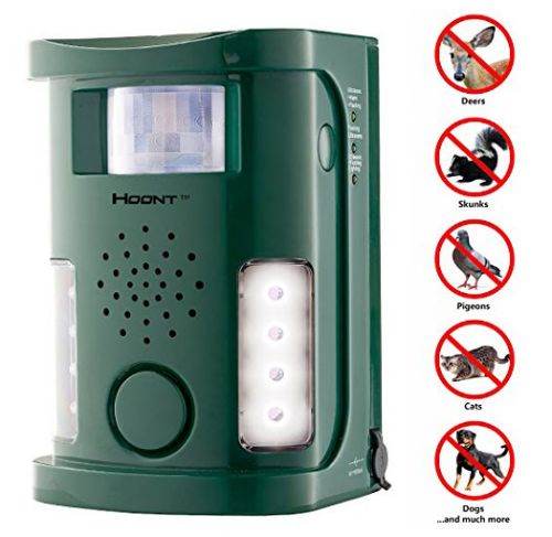 Motion activated pest repeller for indoors or outdoors