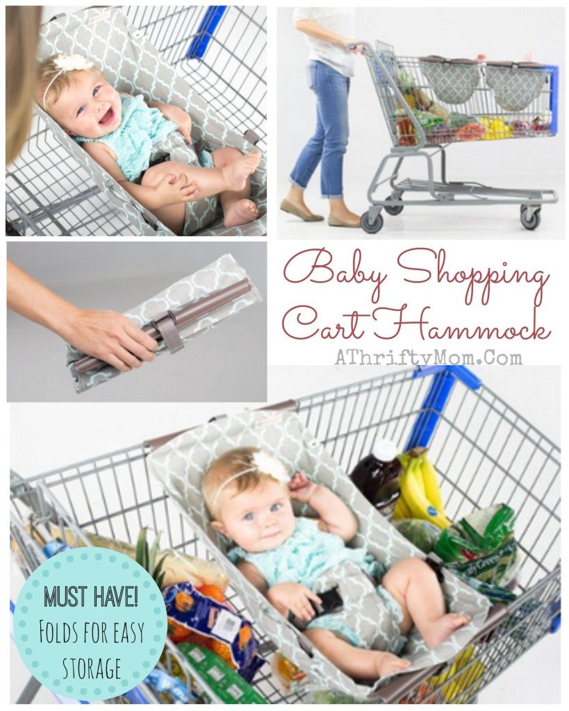 Binxy Baby Hammock for the Shopping cart, SHopping cart Hammock folds for easy storage and safe option with LESS bulk for your little one.Great Baby shower gift idea