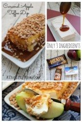 Caramel Apple Toffee Dip Recipe,  SO EASY only 3 ingredients, Cream cheese apple dip recipe can be made in about 30 seconds flat, fall or Halloween party appetizers