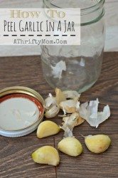 Did you know you can peel a whole clove of garlic with a glass jar in just seconds, Kitchen hacks, How to peel garlic in a mason jar, Time saving tips