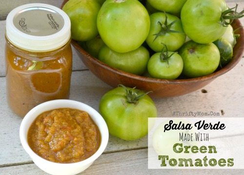 Green Tomato Salsa Verde, it is the EASIEST SALSA you will ever make! What to do with Green Tomatoes, Recipes for Green Tomatoes, Canning or Canned recipe