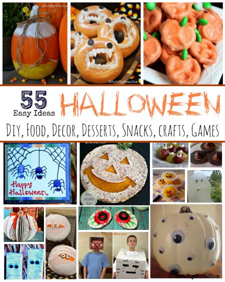 Halloween ideas made EASY, Halloween crafts recipes decor and more all SUPER EASY, SImple Halloween party ideas, Healthy Halloween recipes,