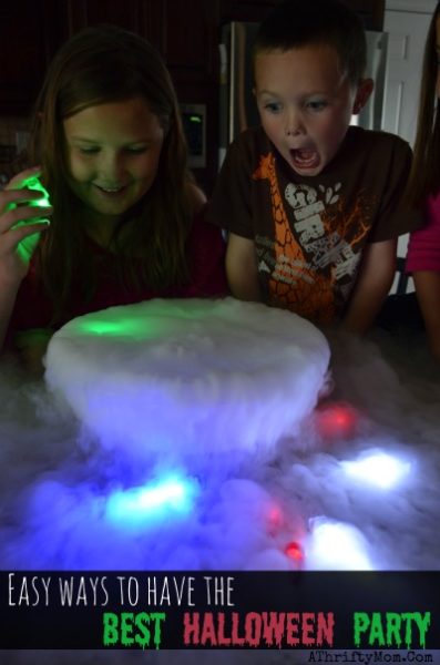 Dry Ice Fog, EASY HALLOWEEN Party ideas that will make you have the best party ever, fun games for kids on Halloween, where to get dry ice