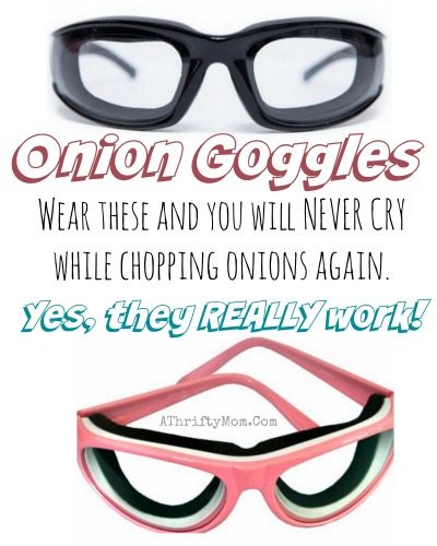 How to NOT cry when cutting onions, onion goggles and yes they really work