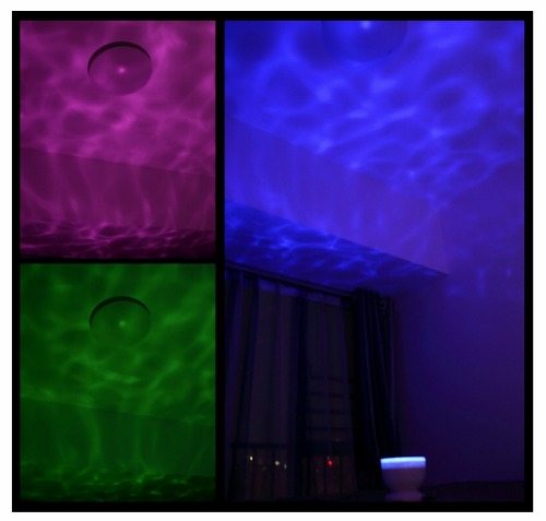 Ocean waves night light, soothing effect for a calm room, night light, soothing light, bedroom, lighting