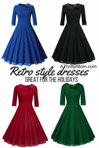 Retro style dresses, plus size too! Perfect for the Holidays