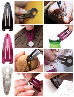 hair clip survival tool