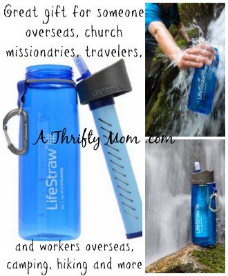 lifestraw water bottle missionary gift idea