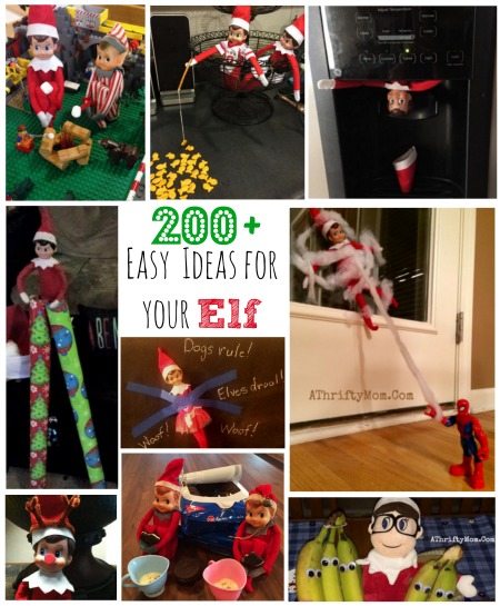 Elf on the shelf idea that are easy and simple, over 200 silly ideas for your Elf is your Eld Naughty or nice