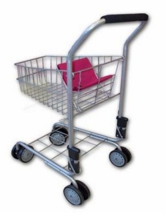 child size metal shopping cart