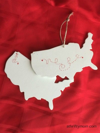 where my heart is ornament, ornament, Christmas, gift idea,Christmas ornament, ornament, miss you