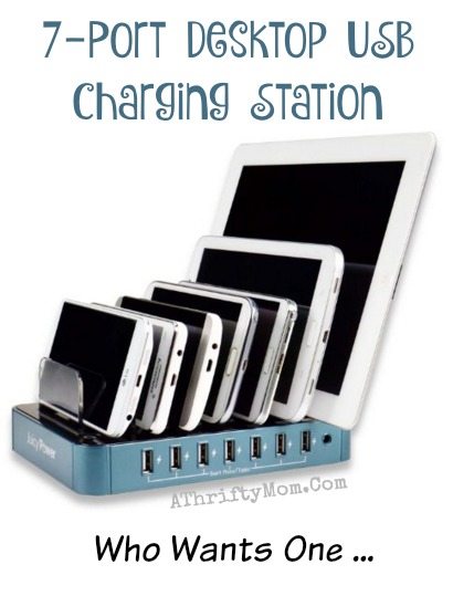 7 port desktop USB Charing Startion, geek gift ideas,