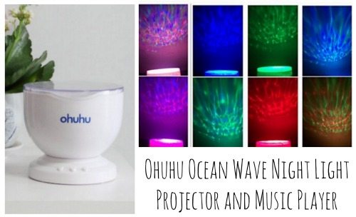 Ohuhu Ocean Wave Night Light Projector and Music Player, gift ideas, review