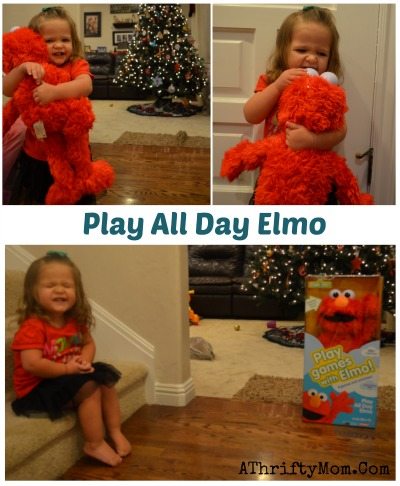 Play all day Elmo review, gift ideas for kids for Christmas, toddler gift ideas