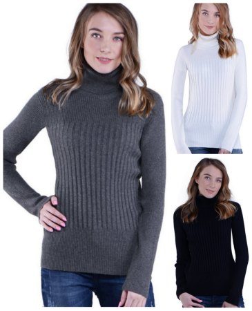 knit ribbed sweater long sleeve