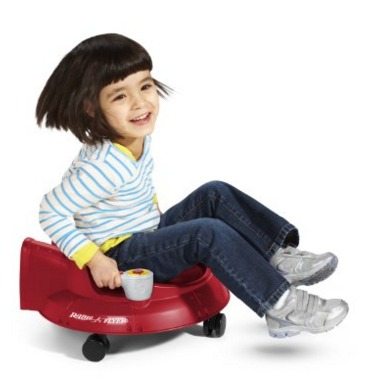 Sit n spin saucer,  easy for kids to maneuver