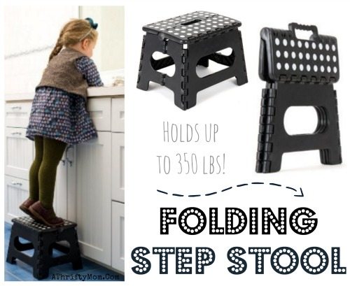Folding Step Stool, must have with little ones in the house, household hacks