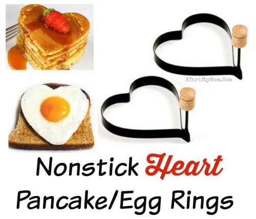 Valentines menu food ideas, Easy Breakfast ideas for Valentines Day, Nonstick Heart Pancake Egg Rings
