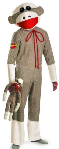 sock monkey costume