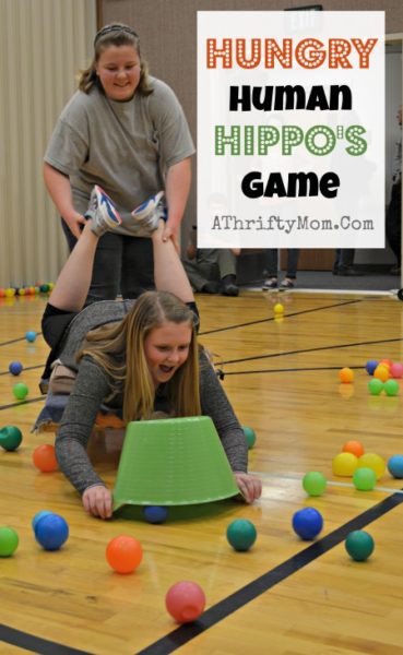 Hungry Human Hippo Game,  perfect for family reunions, youth groups or lds mutual, group games, party game ideas
