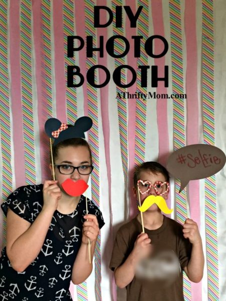 diy photo booth, party ideas, thrity party ideas, teen party