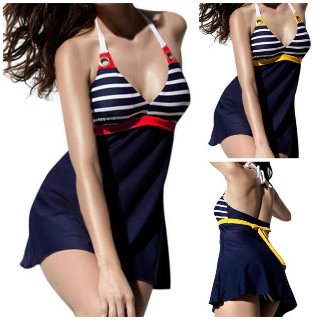 nautical swim suit