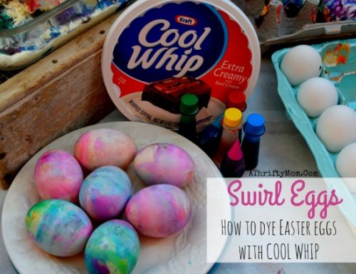 Fun ways to dye Easter Eggs, Swirl Eggs made with Cool Whip and food dye such a fun and easy way to make Easter fun for Kids and Adults. jpg
